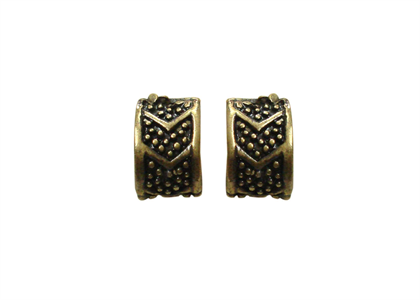 Gold Plated | Textured Earrings